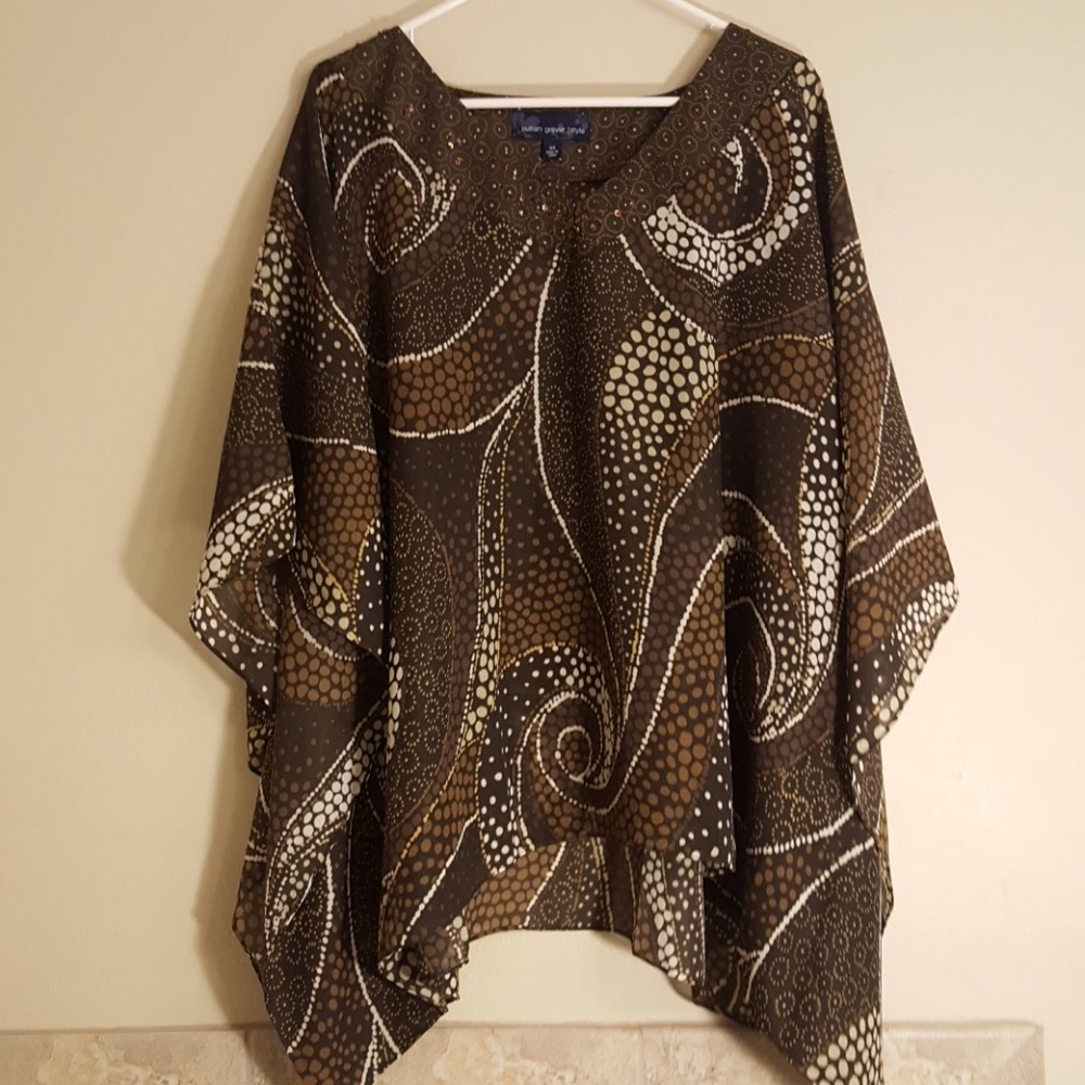 Susan Graver Poncho style top